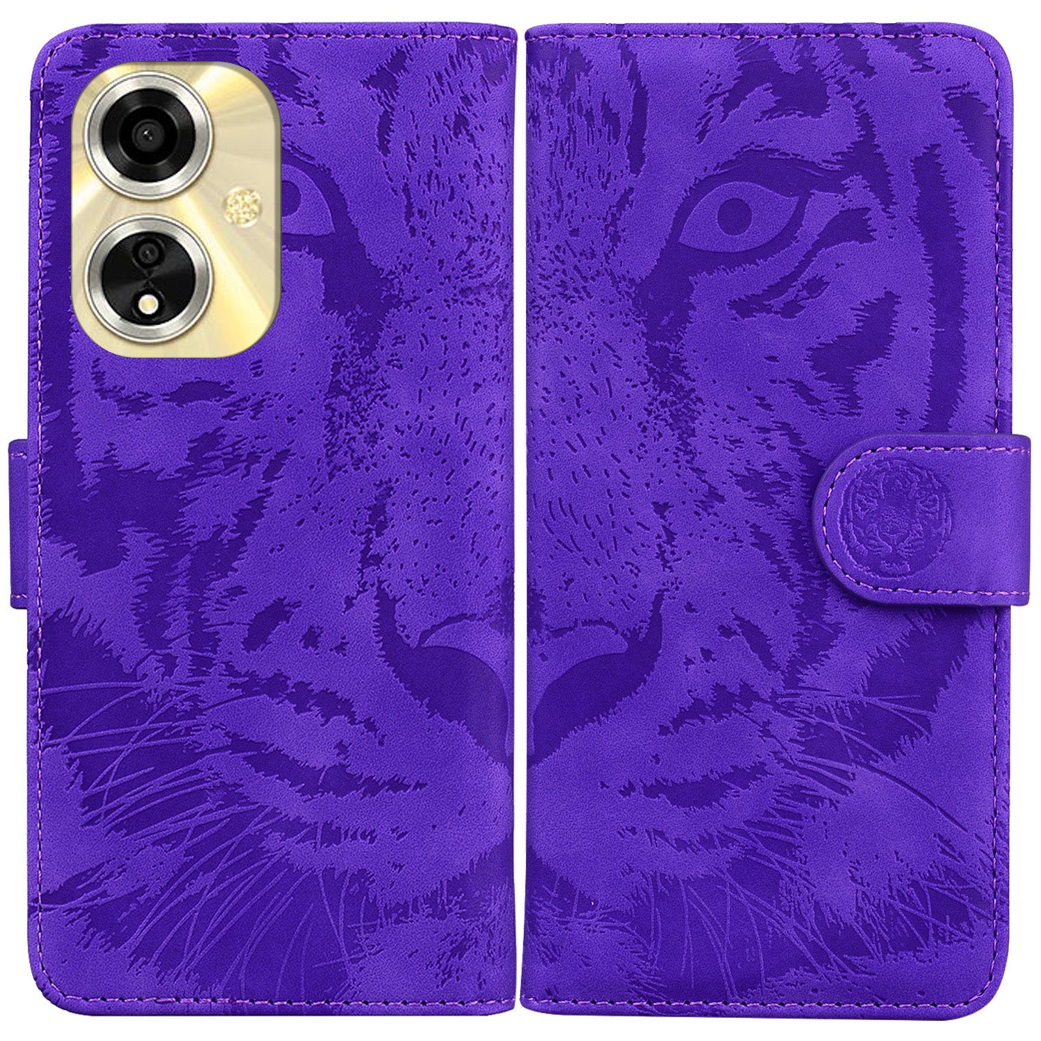 For Oppo A59 5G / A2m 5G Wallet Case Imprinted Tiger Pattern Leather Stand Phone Cover For Oppo A59 5G / A2m 5G Wallet Case Imprinted Tiger Pattern Leather Stand Phone Cover